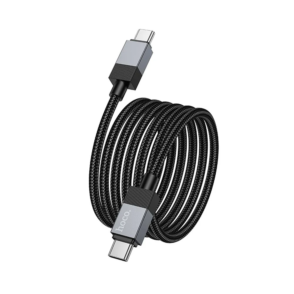 Cable de Datos y Carga USB-C - USB-C HOCO X110, 60W, 1m, Negro