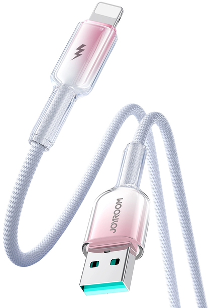Cable de Datos y Carga USB-A - Lightning Joyroom S-A42, 18W, 1.2m, Blanco