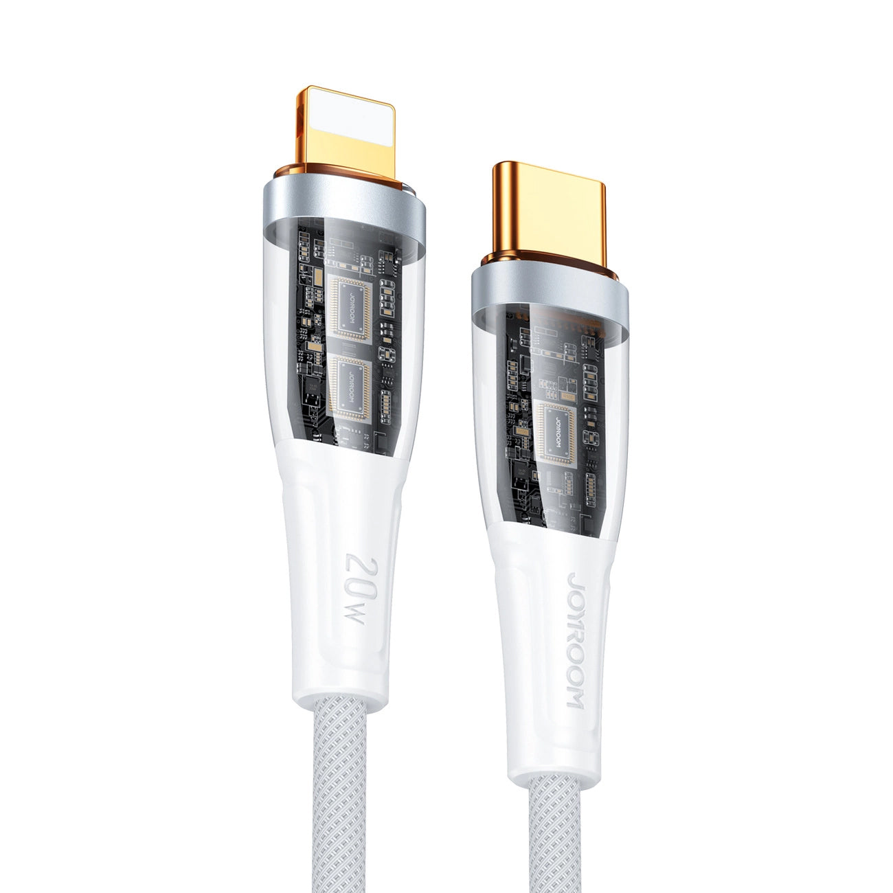 Cable de Datos y Carga USB-C - Lightning Joyroom S-CL020A3, 20W, 1.2m, Blanco