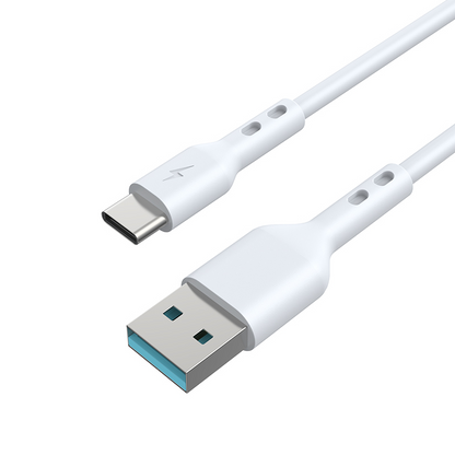 Cable de Datos y Carga USB-A - USB-C BWOO BO-X172C-2M, 15W, 2m, Blanco
