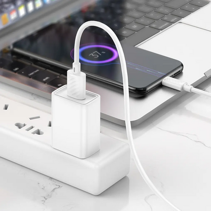 Cable de Datos y Carga USB-A - microUSB HOCO X88, 18W, 2m, Blanco