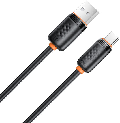 USB-A to USB-C Data and Charging Cable XO Design NB302, 18W, 1m, Black
