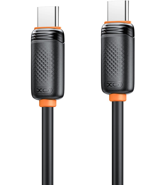 Cable de Datos y Carga USB-C - USB-C XO Design NB-Q302B, 60W, 1m, Negro
