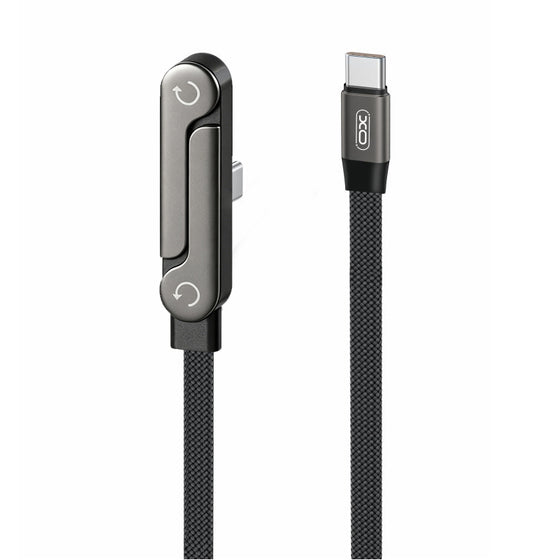 Cable de Datos y Carga USB-C - USB-C XO Design NB-Q311, 240W, 1.5m, Negro