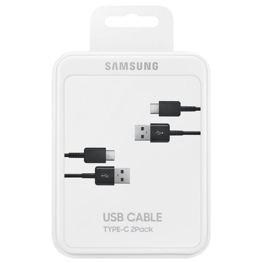 Paquete de 2 cables de carga y datos Samsung USB-A a USB-C, 25 W, 1,5 m, negro EP-DG930MBEGGWWW