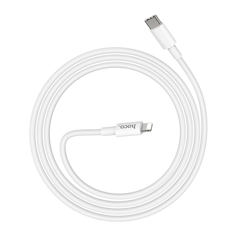 Cable de Datos y Carga USB-C - Lightning HOCO X56, 20W, 1m, Blanco