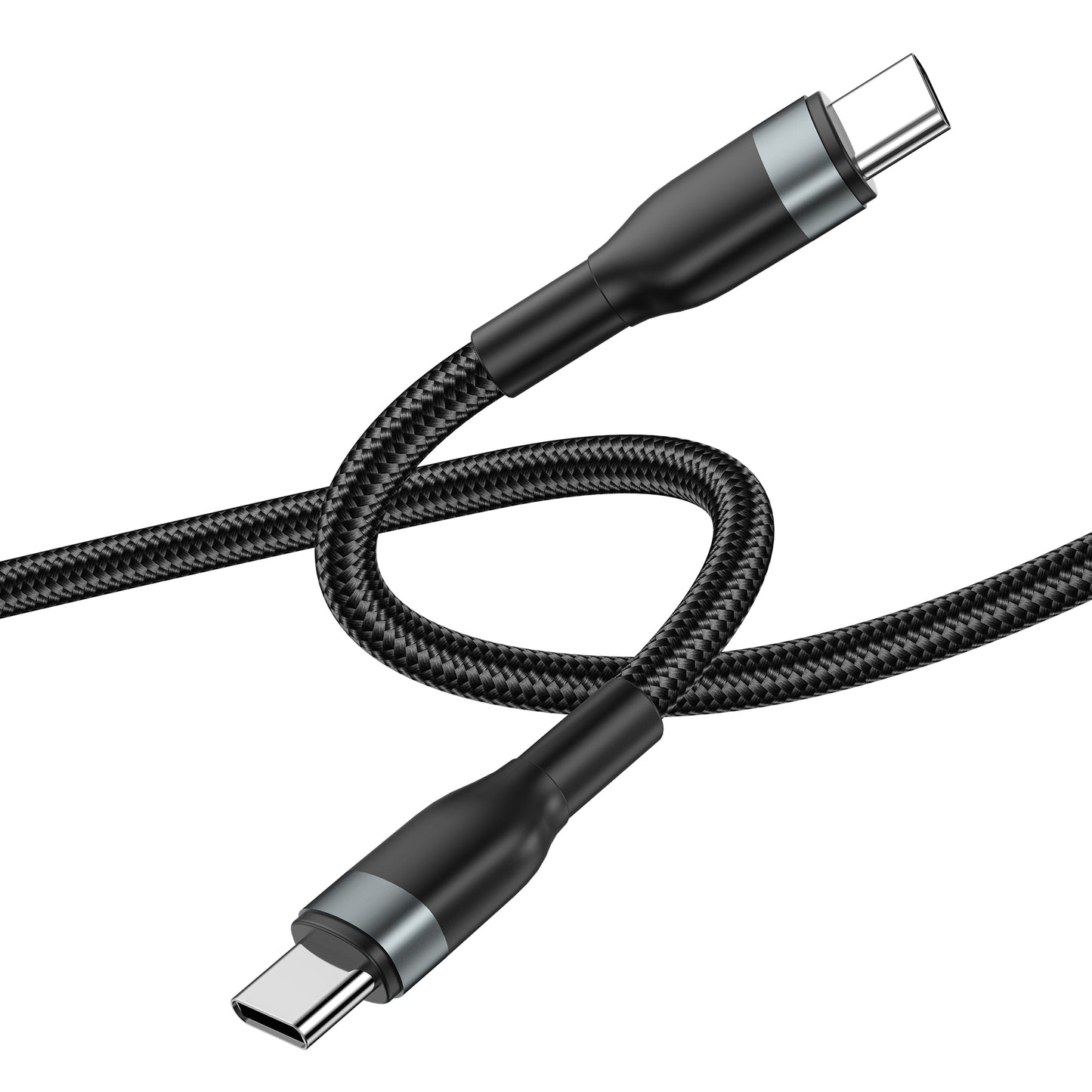 Cable de carga y datos USB-C - USB-C WiWu Wi-C017, 100W, 1,2m, Negro 