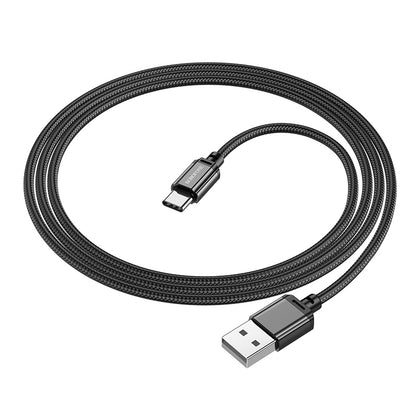 Cable de datos y carga USB-A - USB-C Borofone BX87 Sharp BX87, 60W, 1m, Negro 