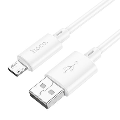 HOCO X88 Cable de carga y datos USB-A - microUSB, 18 W, 1 m, blanco 