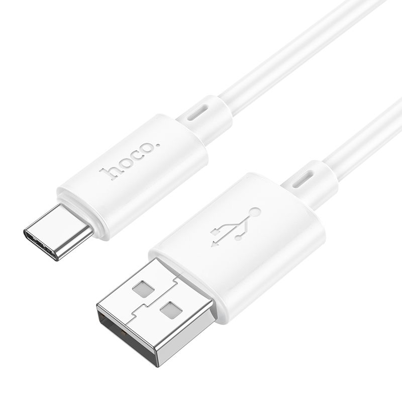 Cable de datos y carga USB-A - USB-C HOCO X88, 18W, 1m, Blanco 