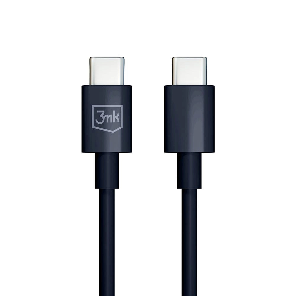 Cable de carga y datos USB-C - USB-C 3MK Hyper, 100W, 1,2m, Negro 