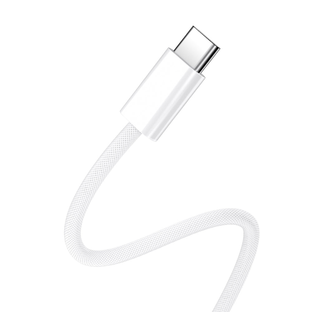 Cable de Datos y Carga USB-C - USB-C BWOO BO-X284, 60W, 1m, Blanco