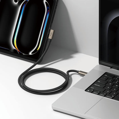 Cable de Datos y Carga USB-C - USB-C Ringke 2X2 Angled, 240W, 1m, Negro