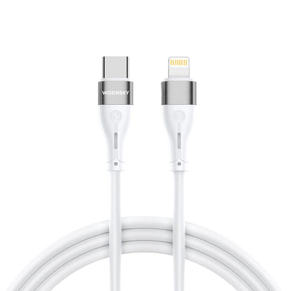 Cable de Datos y Carga USB-C - Lightning WZK WSTCL1, 27W, 1m, Blanco