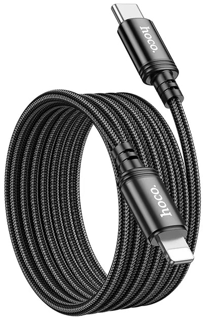 Cable de Datos y Carga USB-C - Lightning HOCO X89, 27W, 2m, Negro