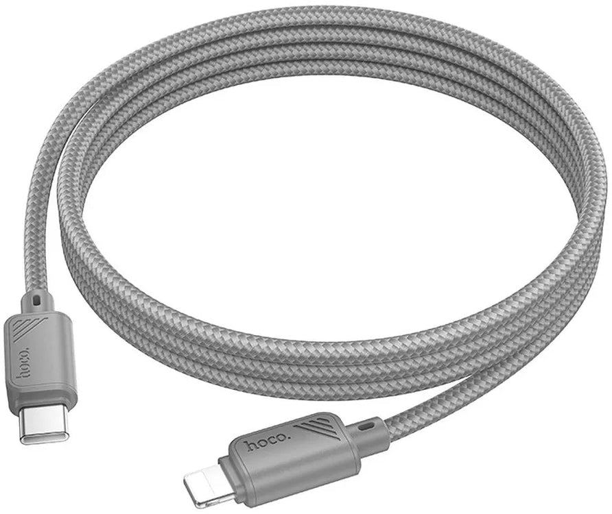 Cable de Datos y Carga USB-C - Lightning HOCO X113, 27W, 1m, Gris