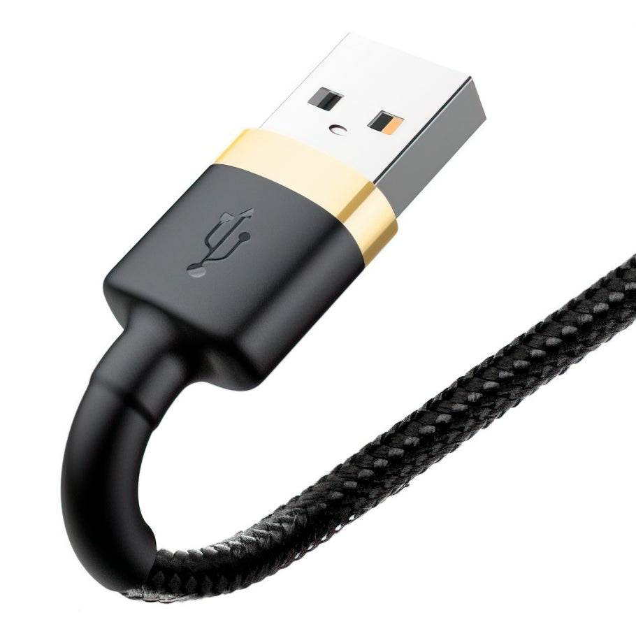 Baseus Cafule USB-A to Lightning Data and Charging Cable, 18W, 3m, Gold CALKLF-RV1