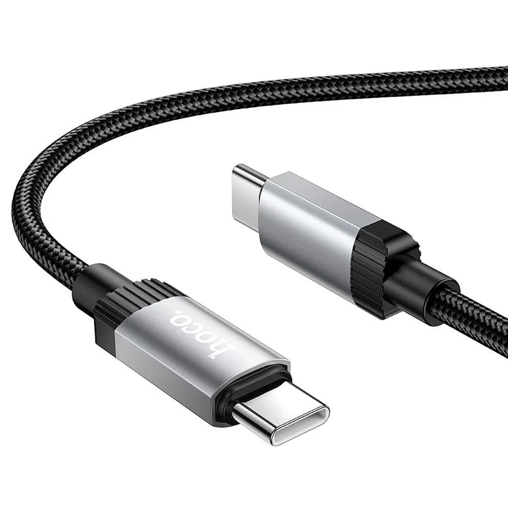 Cable de Datos y Carga USB-C - USB-C HOCO X117, 60W, 1m, Negro