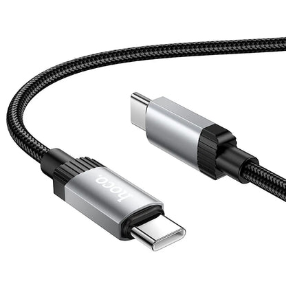 Cable de Datos y Carga USB-C - USB-C HOCO X117, 60W, 1m, Negro