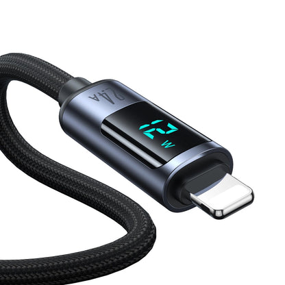 Cable de Datos y Carga USB-A - Lightning Joyroom S-A16 Prism Display, 12W, 1.2m, Negro