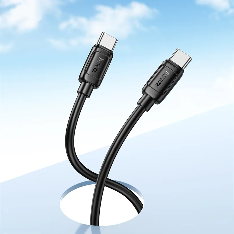Cable de Datos y Carga USB-C - USB-C HOCO X115, 240W, 1m, Negro