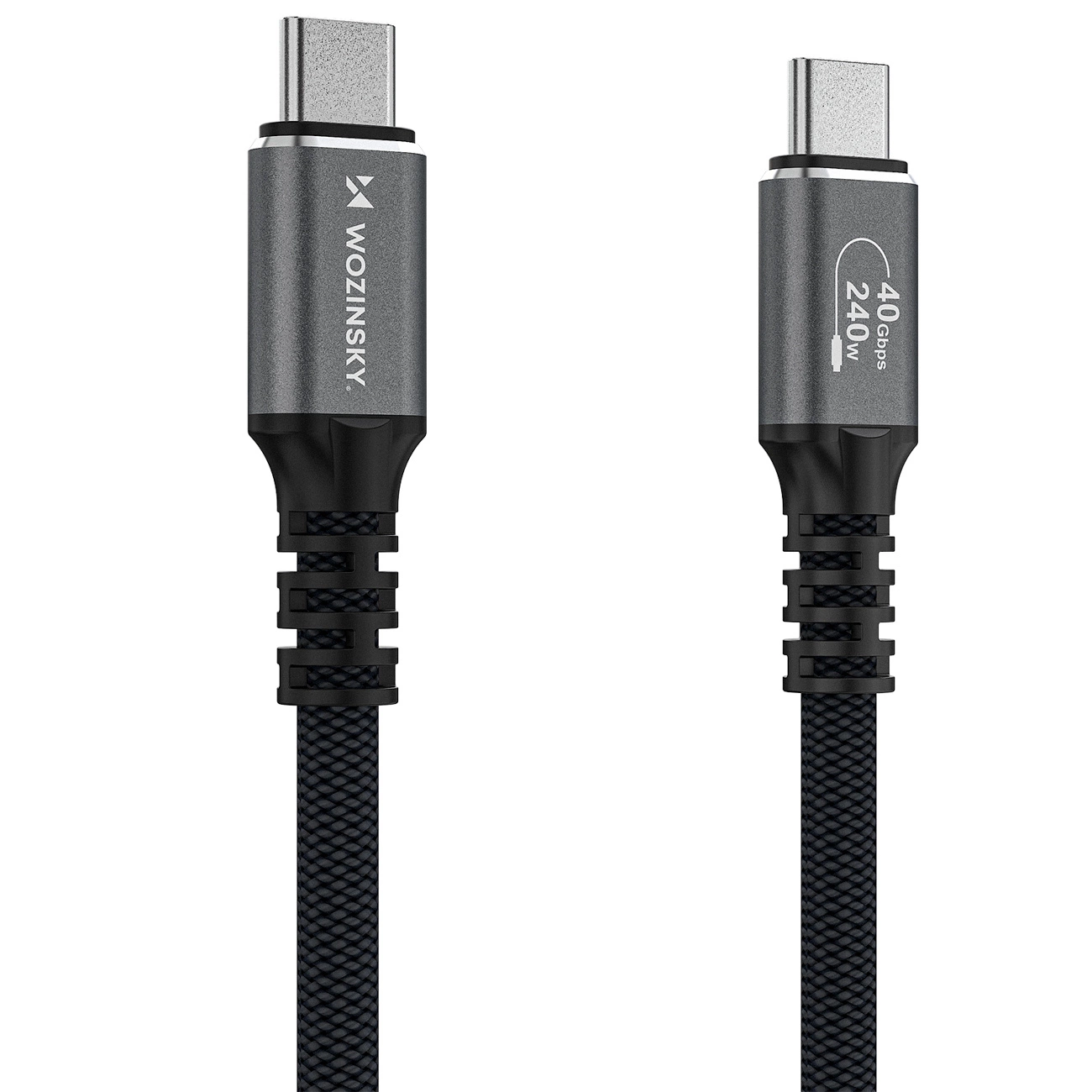 Cable de Datos y Carga USB-C - USB-C WZK WPS-UY42S, 240W, 2m, Negro