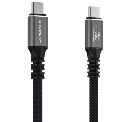 Cable de Datos y Carga USB-C - USB-C WZK WPS-UY42S, 240W, 2m, Negro