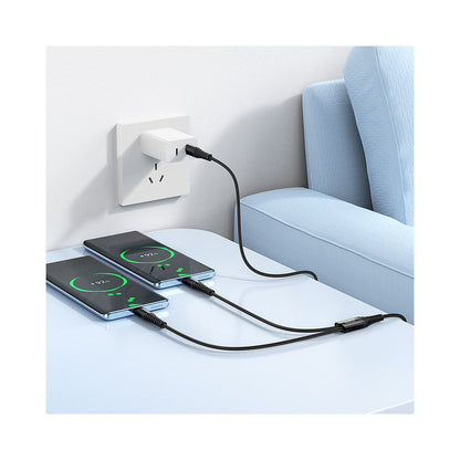 Cable de Carga USB-C - 2 x USB-C HOCO X123, 10W, 1m, Negro