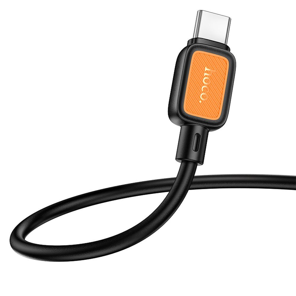 Cable de Datos y Carga USB-C - USB-C HOCO X108, 60W, 1m, Negro