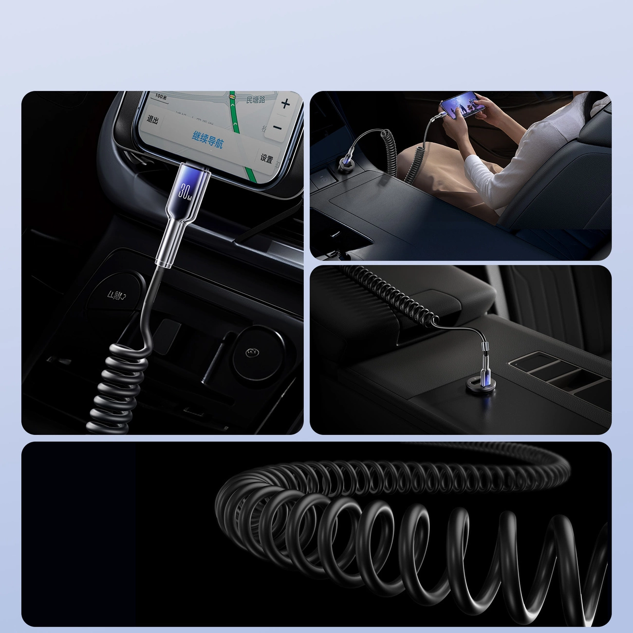 Cable de Datos y Carga USB-C - Lightning Joyroom S-A43 Crystal, 30W, 1.5m, Negro