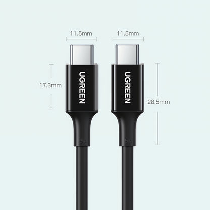 Cable de Datos y Carga USB-C - USB-C UGREEN US300, 100W, 2m, Blanco