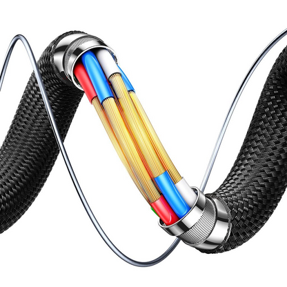 Cable de Datos y Carga USB-A - Lightning Joyroom S-A60 StarTalk, 18W, 1.2m, Negro