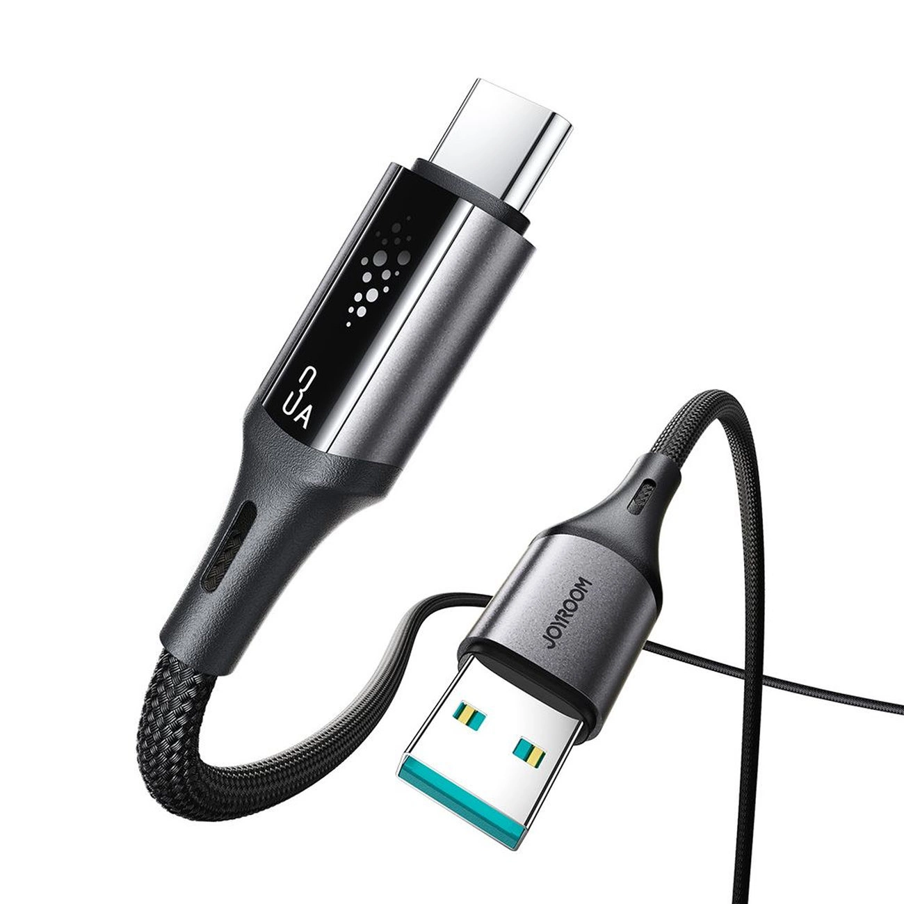 Cable de Datos y Carga USB-A - USB-C Joyroom S-A60 StarTalk, 18W, 1.2m, Negro