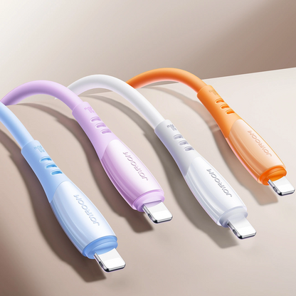 Cable de Datos y Carga USB-C - Lightning Joyroom S-A59 Vibrant, 30W, 1.2m, Naranja