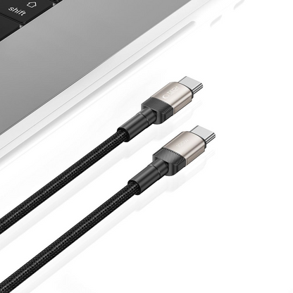Cable de Datos y Carga USB-C - USB-C Tech-Protect Ultraboost EVO, 100W, 1m, Plateado