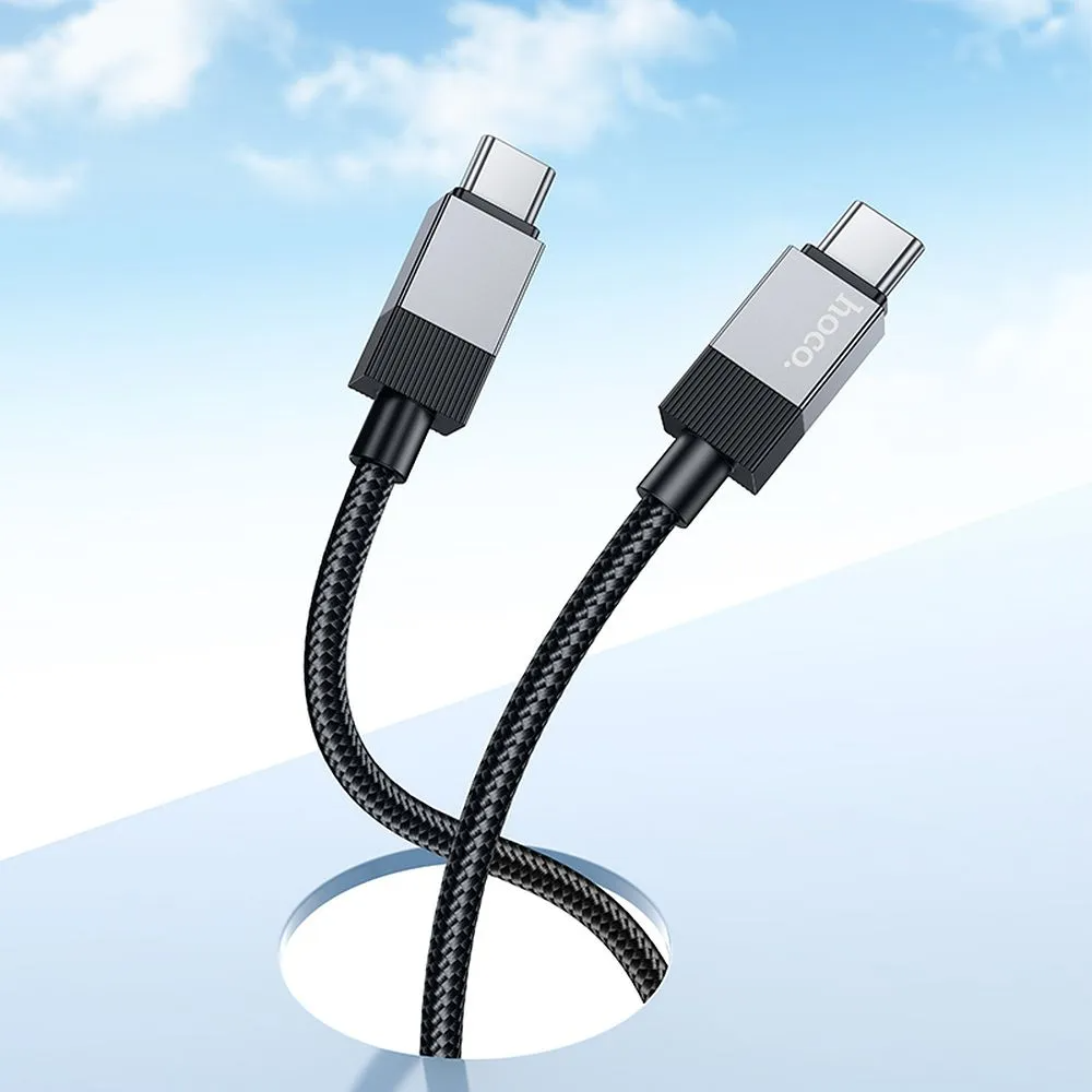 Cable de Datos y Carga USB-C - USB-C HOCO X110, 60W, 1m, Negro
