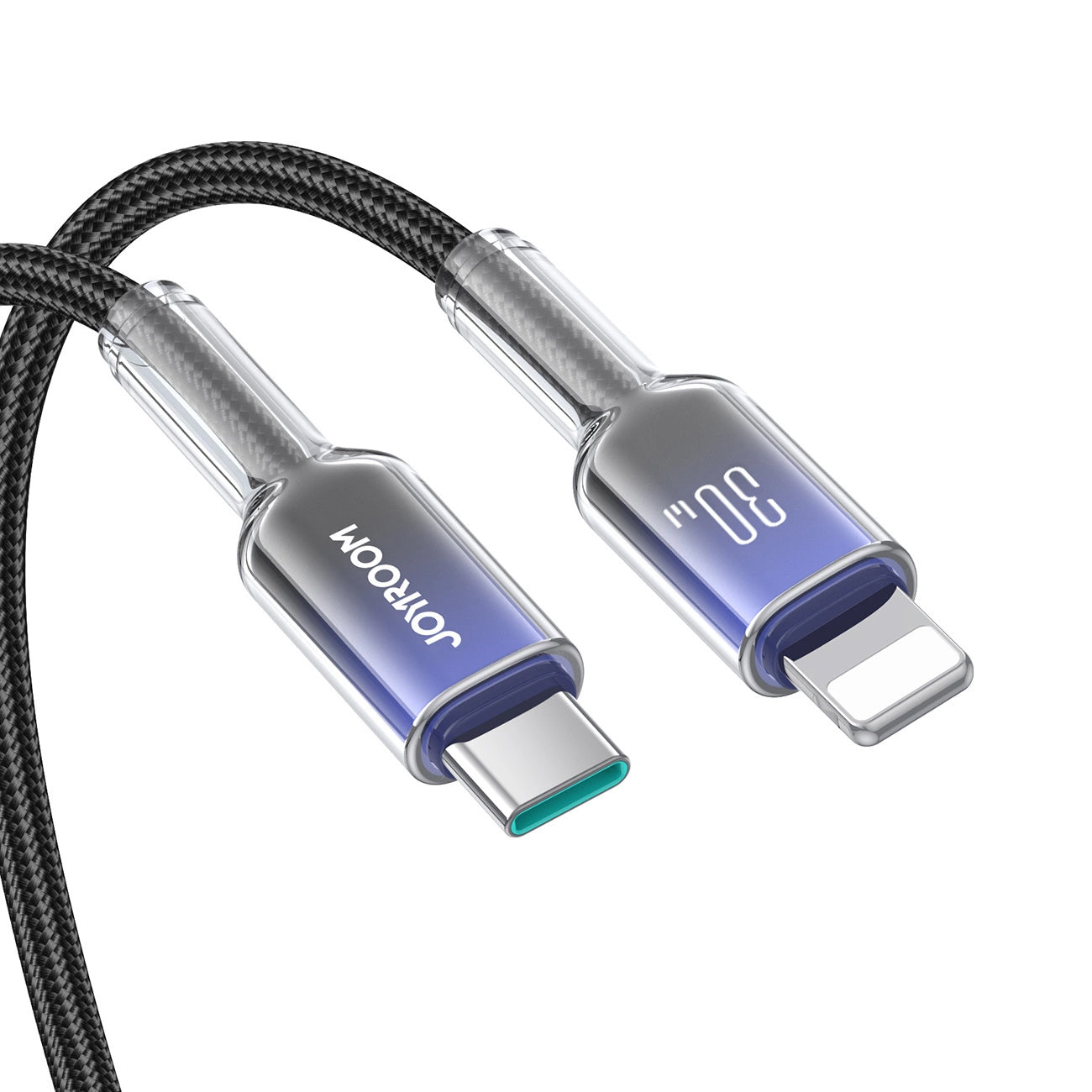 Cable de Datos y Carga USB-C - Lightning Joyroom S-A42, 30W, 1.2m, Negro