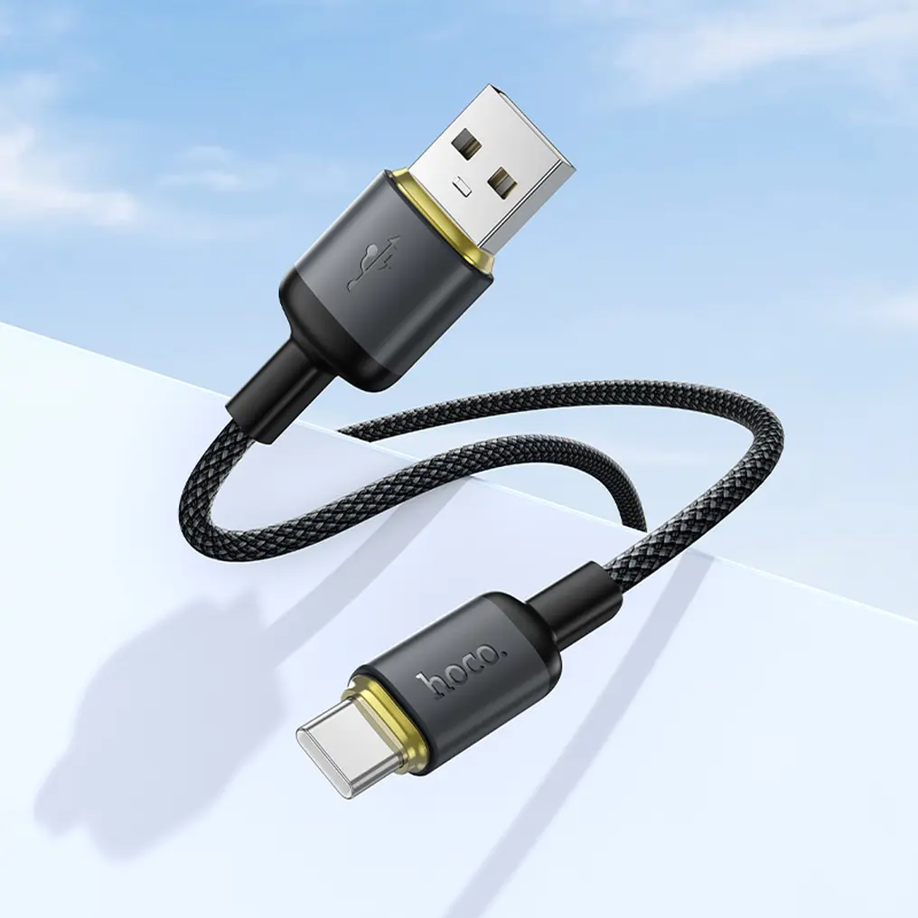 Cable de Datos y Carga USB-A - USB-C HOCO X128 Benefit, 36W, 1m, Negro
