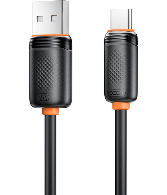 Cable de Datos y Carga USB-A - USB-C XO Design NB302, 18W, 1m, Negro
