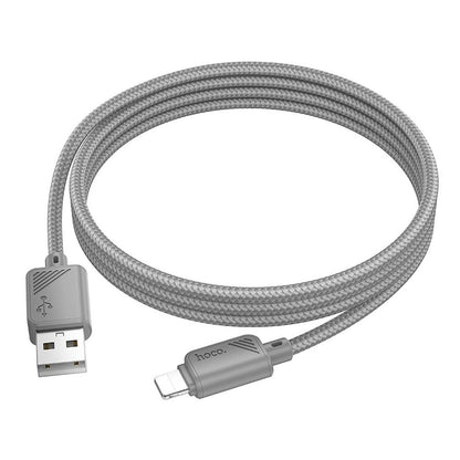 Cable de Datos y Carga USB-A - Lightning HOCO X113, 18W, 1m, Gris