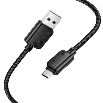 Cable de Datos y Carga USB-A - microUSB HOCO X113, 18W, 1m, Negro