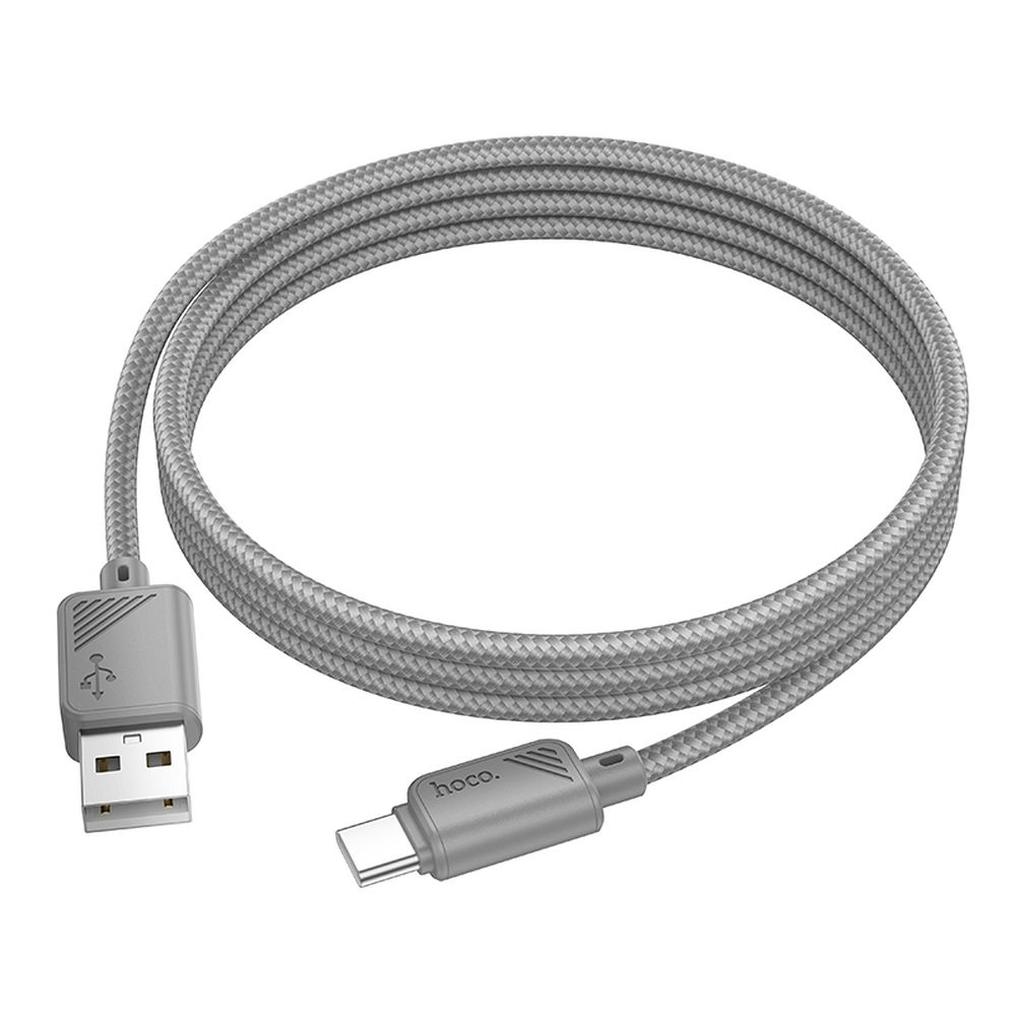 USB-A to USB-C Data and Charging Cable HOCO X113, 18W, 1m, Gray
