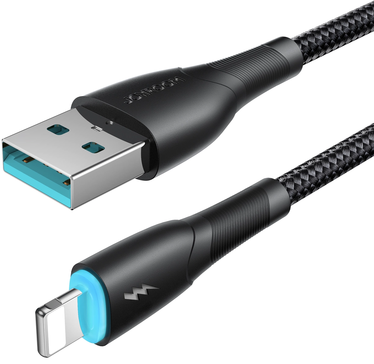 Cable de datos y carga USB-A - Lightning Joyroom SA32-AL3, 18 W, 1 m, negro
