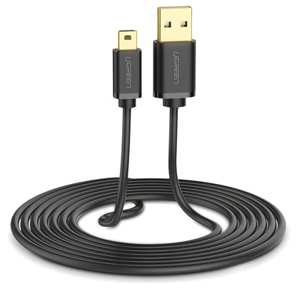 Cable de Datos y Carga USB-A a miniUSB UGREEN US132, 2m, Negro