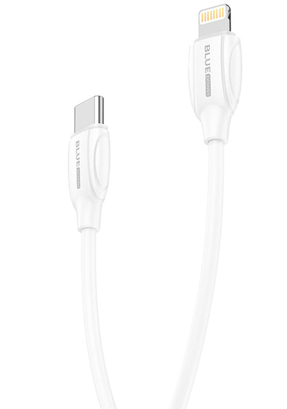 Cable de carga y datos BLUE Power USB-C - Lightning BLUE Power B2BX19, 18W, 2m, Blanco