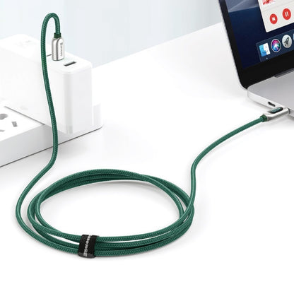 Cable de carga y datos USB-C - Carga rápida USB-C Baseus Display, 100 W, 1 m, verde CATSK-B06