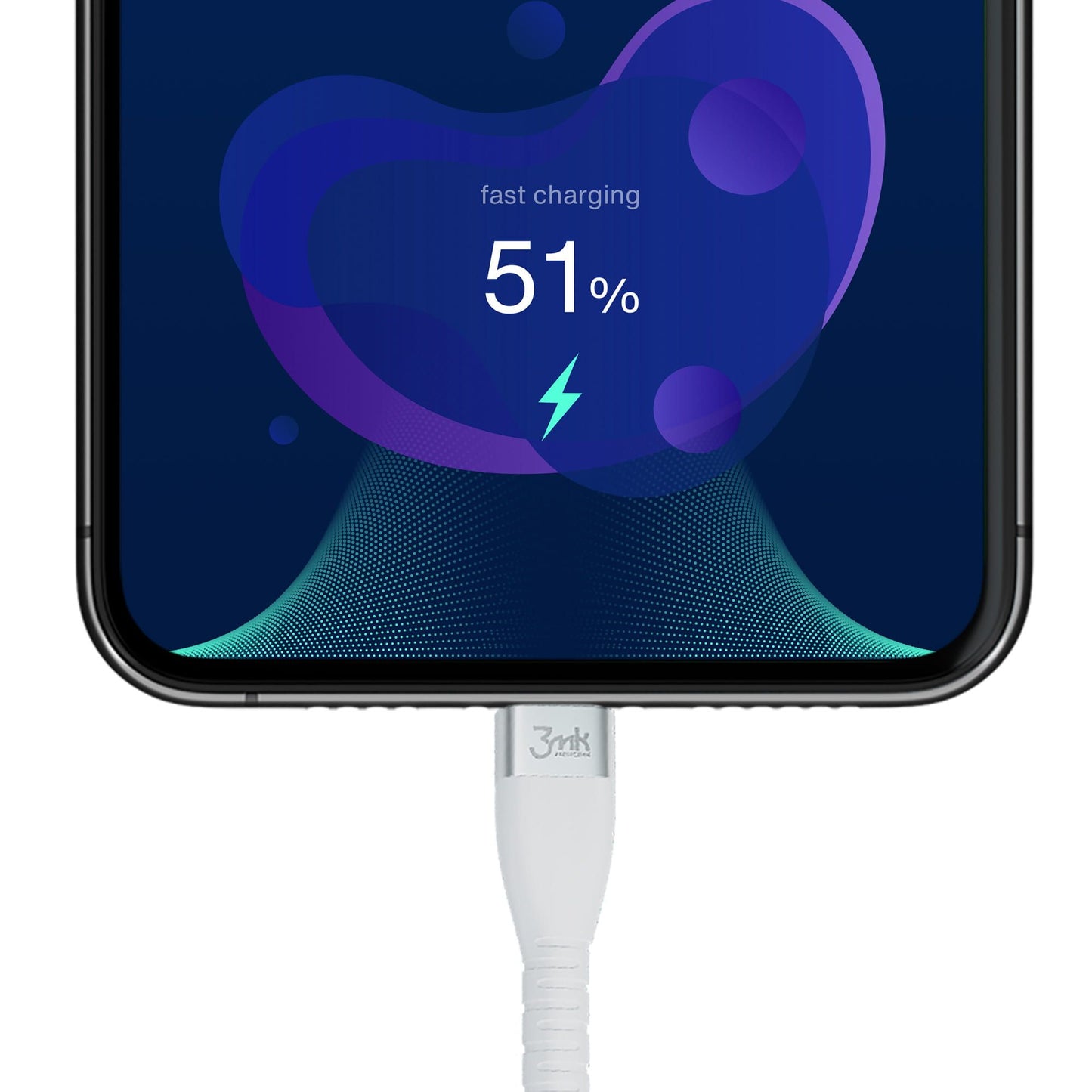 Cable de Datos y Carga USB-C - USB-C 3MK Hyper Silicone, 60W, 1m, Blanco