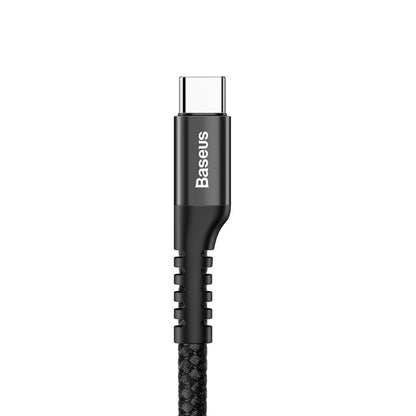 Cable de datos y carga USB-A - USB-C Baseus Fish Eye Spring, 18W, 1m, Negro CATSR-01 CATSR-01 