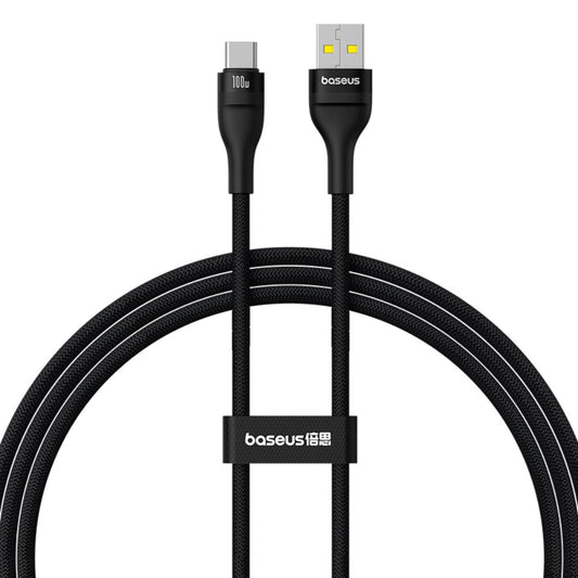 Cable de Datos y Carga USB-A - USB-C Baseus Flash Series II, 100W, 1m, Negro P10311804111-00