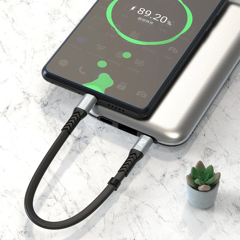 Cable de Datos y Carga USB-C - USB-C Dudao L10C, 100W, 0.23m, Negro